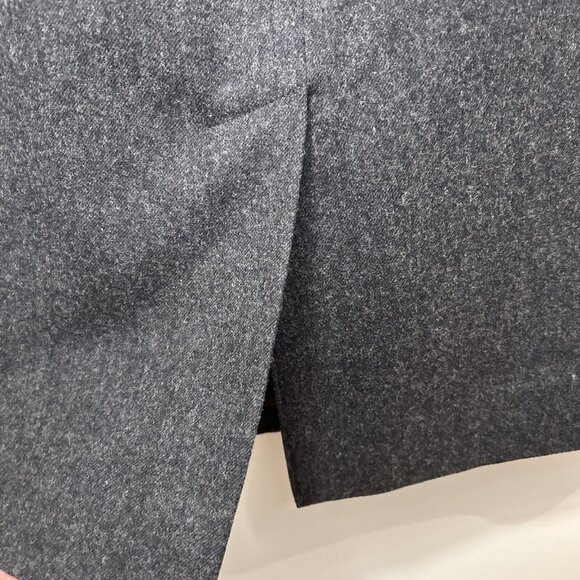 Vintage Pendleton Pencil Skirt Size 8 Petite Charcoal 100% Virgin Wool Lined - Picture 5 of 10